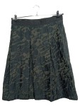 Vorschaubild 1 von Damen Faltenrock Gr. 38;M Oliv Strukturmuster Midirock