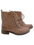 Vorschaubild 1 von Damen Stiefel Schnürstiefel Leder Braun Gr. 39 Casual Herbst/Winter