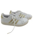 Vorschaubild 1 von Damen Sneaker low Gr. 40 Weiß Gold Sportlich Freizeit