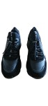Vorschaubild 2 von Sneaker low Damen Gr. 41 Schwarz Leder Schnürung Modisch Freizeit Uni