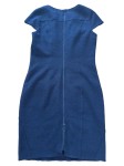 Vorschaubild 2 von Businesskleid Damen Gr. 40 Dunkelblau Kurzarm Elegant
