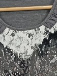 Vorschaubild 6 von Damen Langarmshirt Gr. 34/XS Grau Modern Grafisch