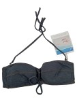 Vorschaubild 1 von Bikini-Oberteil Damen Blau Gr. 80 Polyamid Meliert Casual Ärmellos