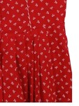 Vorschaubild 8 von PICHNER Dirndl Trachtenkleid Damen Gr. 38 Rot Blumenmuster Baumwolle