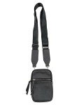 Vorschaubild 1 von Herren Umhängetasche Lederoptik Crossbody Bag Schwarz 13x17cm