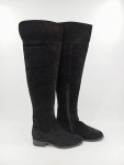 Vorschaubild 2 von Damen Overknee Stiefel Wildleder Schwarz Größe 36 Elegant