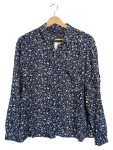 Vorschaubild 1 von Damen Bluse Gr. 40/L Blau mit Blumenmuster Casual