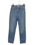 Vorschaubild 1 von Ripped Jeans Damen Gr. W25/34/XS Blau Baumwolle Uni Casual 33 cm 70 cm L28