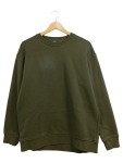 Vorschaubild 1 von Sweatshirt Herren Oliv Gr. 48/M Baumwolle Polyester Uni Sportlich Langarm