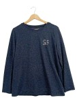 Vorschaubild 1 von Damen Pullover Shirt Gr. 44 Blau Casual Meliert Langarm