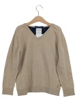 Vorschaubild 1 von Kinder Pullover Gr. 128 Beige V-Ausschnitt Langarm Casual
