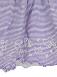 Vorschaubild 2 von DOPO DOPO Kinder Sommerkleid Mädchen Gr. 74 Lila Gestreift Rüschen Baumwolle