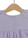 Vorschaubild 3 von DOPO DOPO Kinder Sommerkleid Mädchen Gr. 74 Lila Gestreift Rüschen Baumwolle
