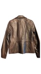 Vorschaubild 2 von Lederjacke Damen Braun Klassisch Gr. 36 Leder Details Reißverschluss