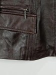 Vorschaubild 7 von Lederjacke Damen Braun Klassisch Gr. 36 Leder Details Reißverschluss