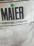 Vorschaubild 6 von Sakko Herren Gr. 50/L Grau Kariert Klassisch Langarm Business Knopf