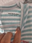 Vorschaubild 3 von Baby Schlafanzug Strampler Wal Motiv Gr. 86 Blau Gestreift
