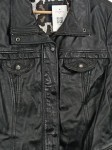 Vorschaubild 3 von Lederjacke Herren Schwarz Gr. 48/M Uni Casual Modern Langarm Synthetik