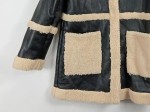 Vorschaubild 2 von Pelzjacke Damen Gr. 40/L Schwarz Polyester Uni Modern Langarm