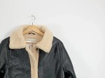 Vorschaubild 4 von Pelzjacke Damen Gr. 40/L Schwarz Polyester Uni Modern Langarm