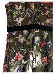 Vorschaubild 3 von Damen Festliches Kleid Gr. 38 M Mehrfarbig Elegant Blumenstickerei