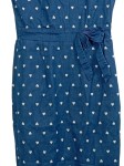 Vorschaubild 4 von Damen Etuikleid Blau Herzmuster Vintage Gr. 36/S Baumwolle