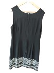 Vorschaubild 2 von Damen festliches Kleid Gr. 44 Schwarz Elegant Stickerei