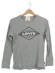 Vorschaubild 1 von Kinder Langarmshirt Gr. 152 Grau Casual Strukturmuster