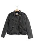 Vorschaubild 1 von Damen Jeansjacke Biker Stil Grau Gr. 40/L