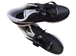 Vorschaubild 2 von Sneaker low Damen Gr. 38,5 Schwarz Wildleder Textil Synthetik Schnürung