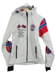 Vorschaubild 1 von Outdoorjacke Damen Gr. 40 Weiß Softshell Jacke mit Kapuze