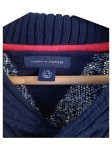 Vorschaubild 5 von Kinder Pullover Baumwolle Blau Gestreift Zopfstrick Gr. 152