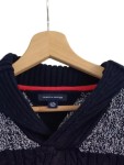 Vorschaubild 6 von Kinder Pullover Baumwolle Blau Gestreift Zopfstrick Gr. 152