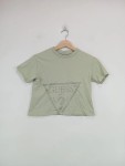 Vorschaubild 3 von Kinder T-Shirt Grün Gr. 50 Logo-Print Casual Baumwolle
