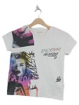 Vorschaubild 1 von T-Shirt Kinder Gr. 140 Weiß Streetwear Grafisch Strasssteine