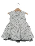 Vorschaubild 1 von Mädchen Freizeitkleid Gr. 86 Weiß Baumwolle Grafisches Muster