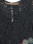 Vorschaubild 7 von Damen Sommerkleid Spitze Floral Muster Gr. 40 Schwarz Feminin