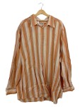 Vorschaubild 1 von Herren Freizeithemd Langarm Gestreift Orange Gr. 50/L