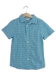 Vorschaubild 1 von Freizeithemd Kinder Blau Gr. 110 Baumwolle Kariert Casual Kurzarm