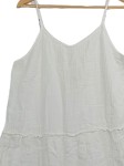 Vorschaubild 3 von Damen Sommerkleid Gr. 40/L Weiß Casual Baumwolle Rüschen