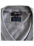 Vorschaubild 6 von Herren V-Ausschnitt Pullover Grau Gr. 52;XL Baumwolle