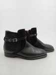 Vorschaubild 3 von Stiefelette Damen Leder Schwarz Gr. 39 Reißverschluss Schnalle