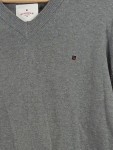 Vorschaubild 4 von Herren V-Ausschnitt Pullover Grau Gr. 52;XL Baumwolle