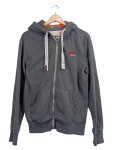 Vorschaubild 1 von Herren Kapuzenpullover Grau Melange Gr. S Baumwolle Polyester