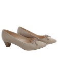 Vorschaubild 1 von Damen Pumps Gr. 37.5 Beige Elegant Wildleder