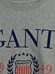 Vorschaubild 4 von Herren Sweatshirt Grau L Logo-Print Baumwolle Polyester