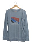 Vorschaubild 1 von Kinder Langarmshirt Gr. 176 Blau mit Bergmotiv Baumwolle Casual