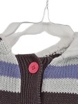 Vorschaubild 5 von MyLittleBearClub Strickjacke Kapuze Gr. 80 gestreift Baumwolle
