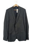 Vorschaubild 1 von Sakko Herren Grau Gr. 54 Uni Business Langarm Knopf Wolle Polyester