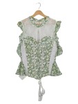 Vorschaubild 1 von Damen Bluse Gr. 54 Blumenmuster Spitze